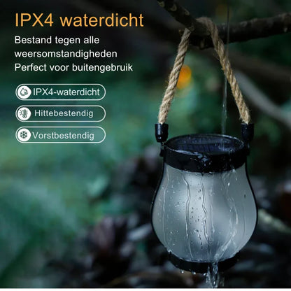 Solar Lantern Flickering Flame Waterproof