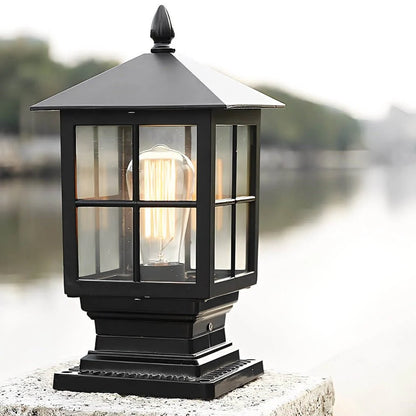 Solar Pillar Light IP65 Waterproof 3 Adjustable Color Temperatures