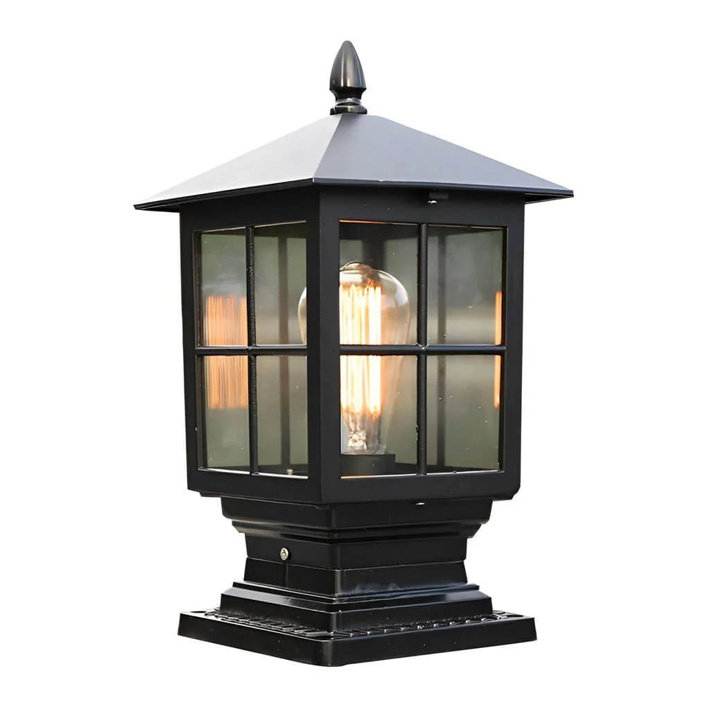 Solar Pillar Light IP65 Waterproof 3 Adjustable Color Temperatures