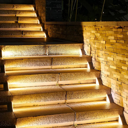 Solar Step Lights Solar-Powered Automatic Dusk Activation IP65 Waterproof