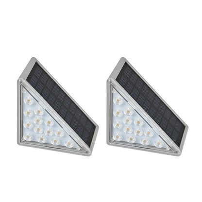 Solar Step Lights Solar-Powered Automatic Dusk Activation IP65 Waterproof