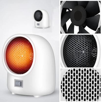 Space Heater Compact PTC Ceramic Quick Heat & Timer