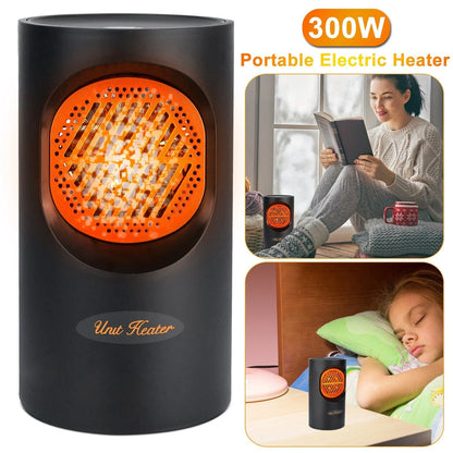 Space Heater Compact Spiral Energy Saving 300W Quiet