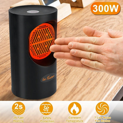 Space Heater Compact Spiral Energy Saving 300W Quiet