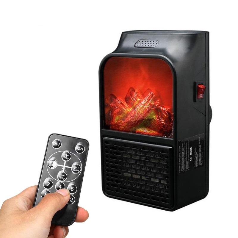 Space Heater Plug-In PTC Ceramic Flame Effect
