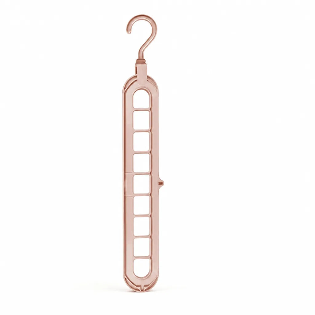 Space-Saving Rotatable Multi-Garment Clothes Hanger