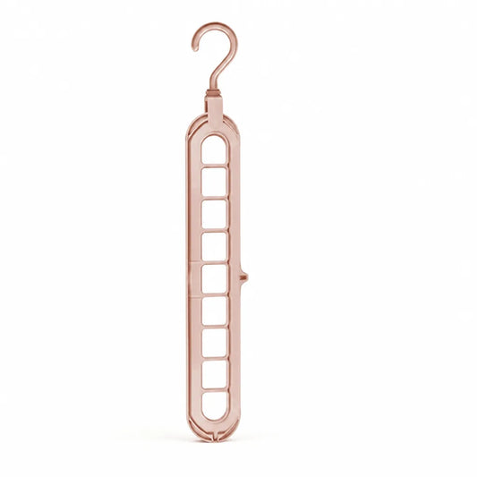 Space-Saving Rotatable Multi-Garment Clothes Hanger