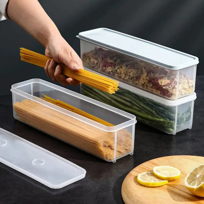 Spaghetti Storage Containers Airtight Stackable Set of 2