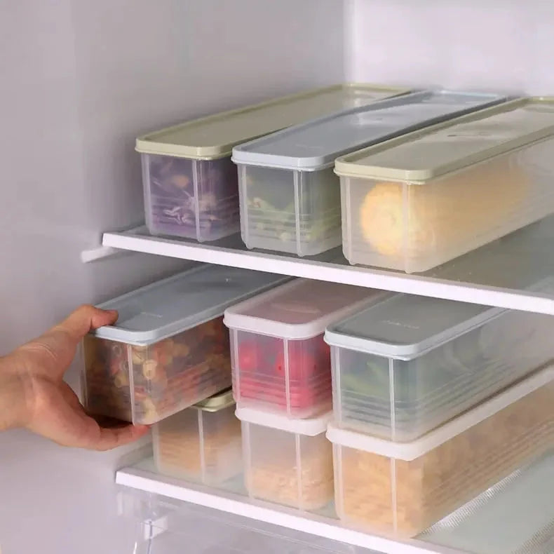 Spaghetti Storage Containers Airtight Stackable Set of 2
