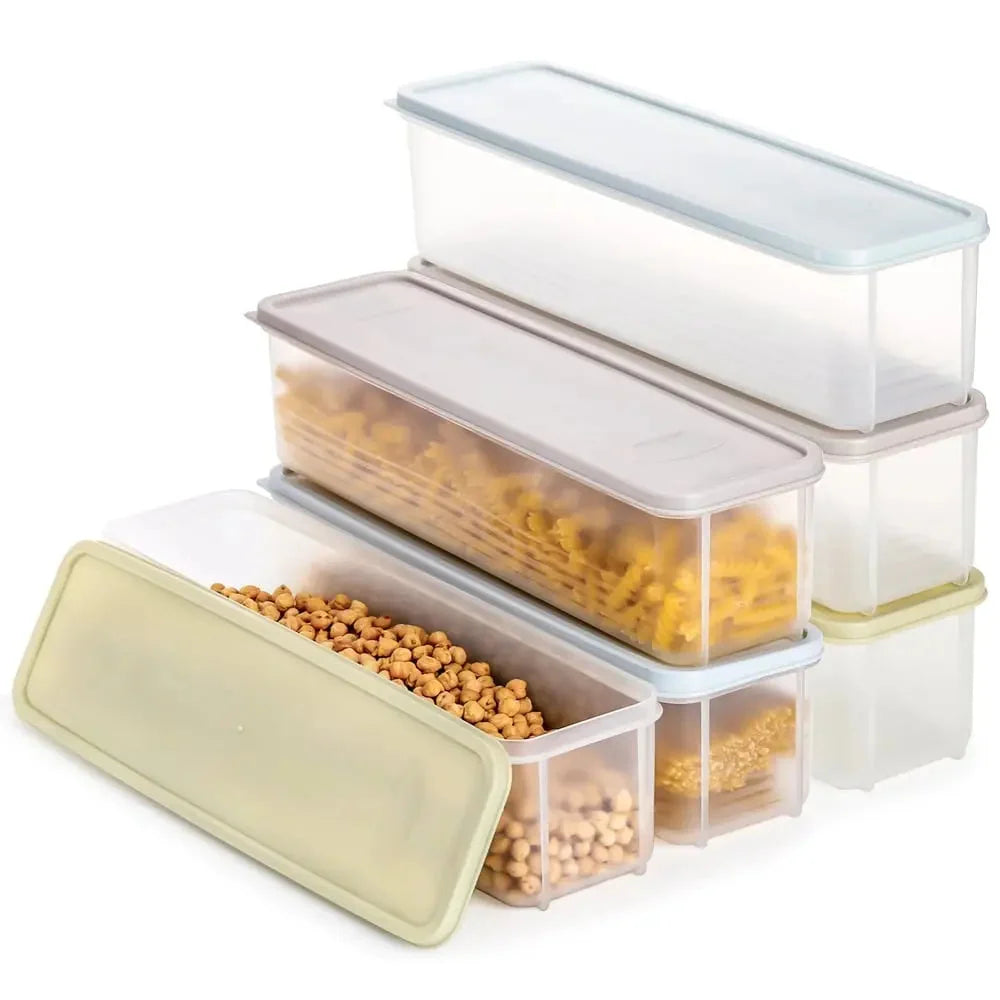 Spaghetti Storage Containers Airtight Stackable Set of 2