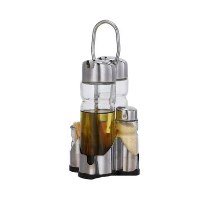 Spice Jar Set Clear Glass Space-Saving