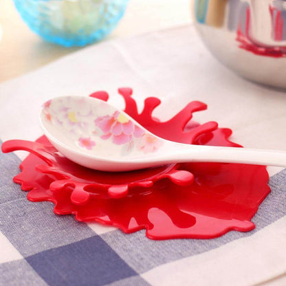 Spoon Rest Plastic Drip-Catching Compact Countertop Size