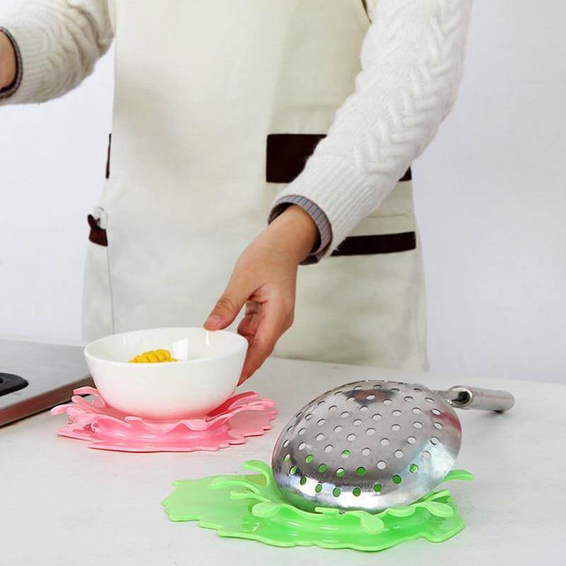 Spoon Rest Plastic Drip-Catching Compact Countertop Size