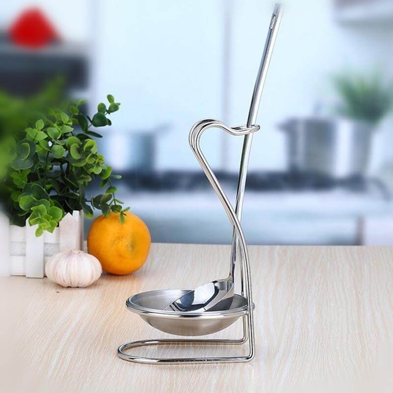 Spoon Rest Stainless Steel for Kitchen Prep & Serving