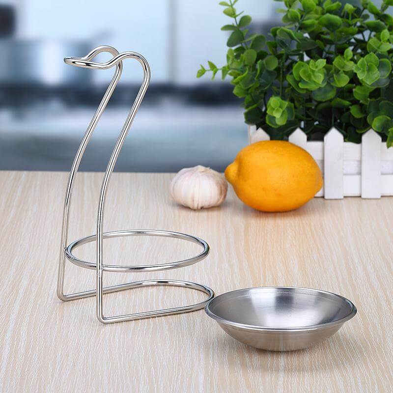 Spoon Rest Stainless Steel for Kitchen Prep & Serving