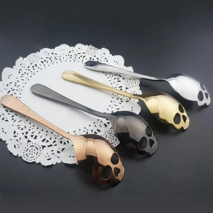 Spoon Skull-Shaped Stainless Steel Dishwasher-Safe