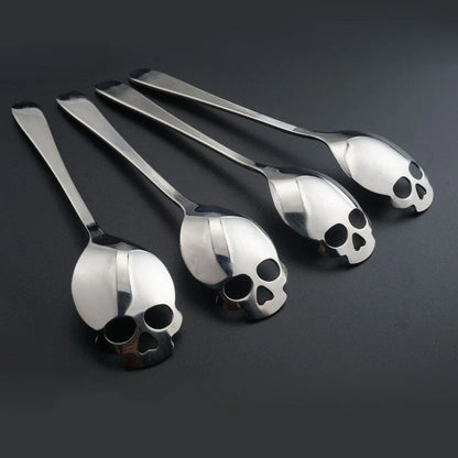 Spoon Skull-Shaped Stainless Steel Dishwasher-Safe