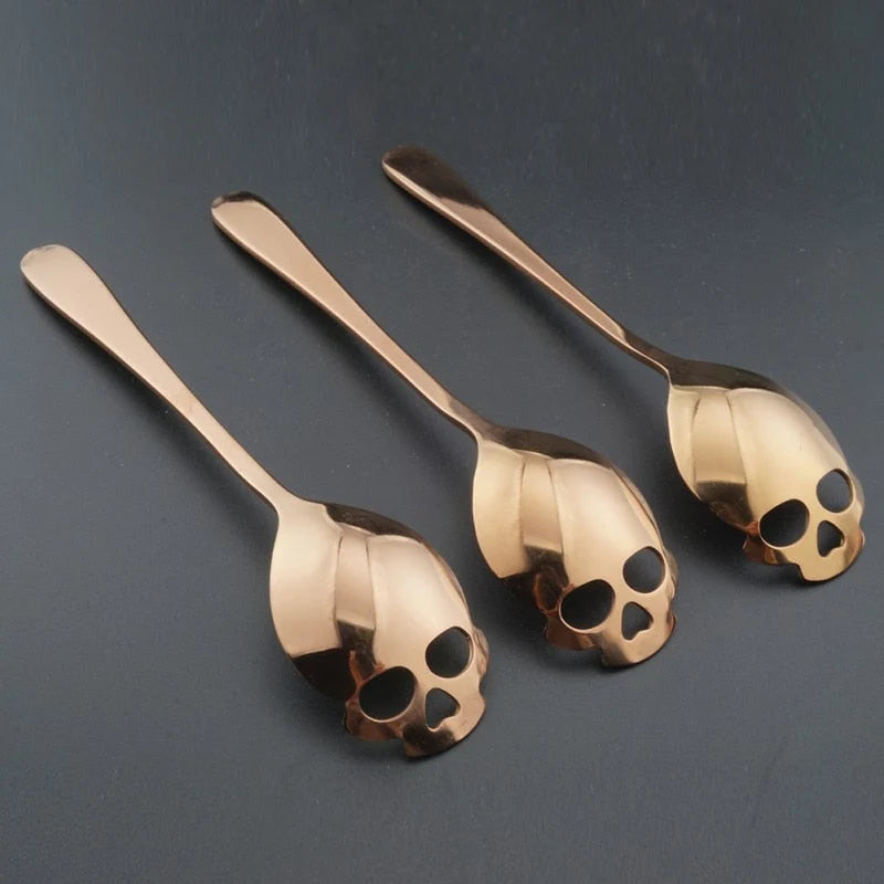 Spoon Skull-Shaped Stainless Steel Dishwasher-Safe