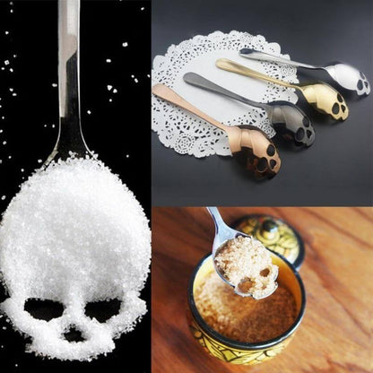 Spoon Skull-Shaped Stainless Steel Dishwasher-Safe