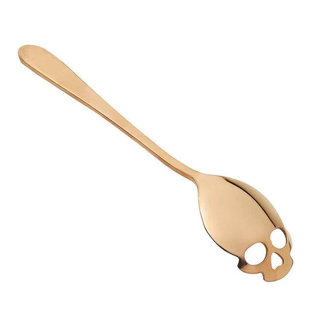 Spoon Skull-Shaped Stainless Steel Dishwasher-Safe