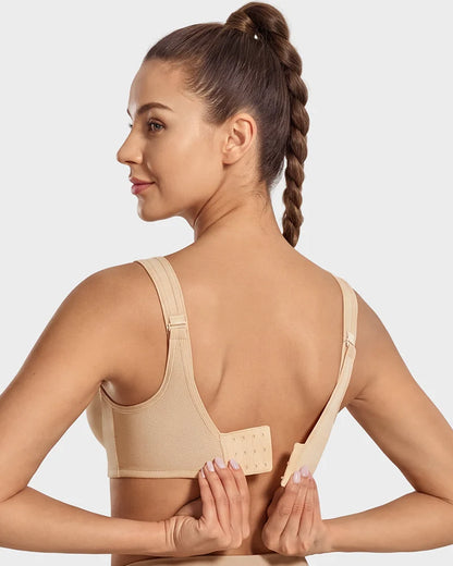 Sports Bra High-Impact Support External Underwire Breathable Mesh
