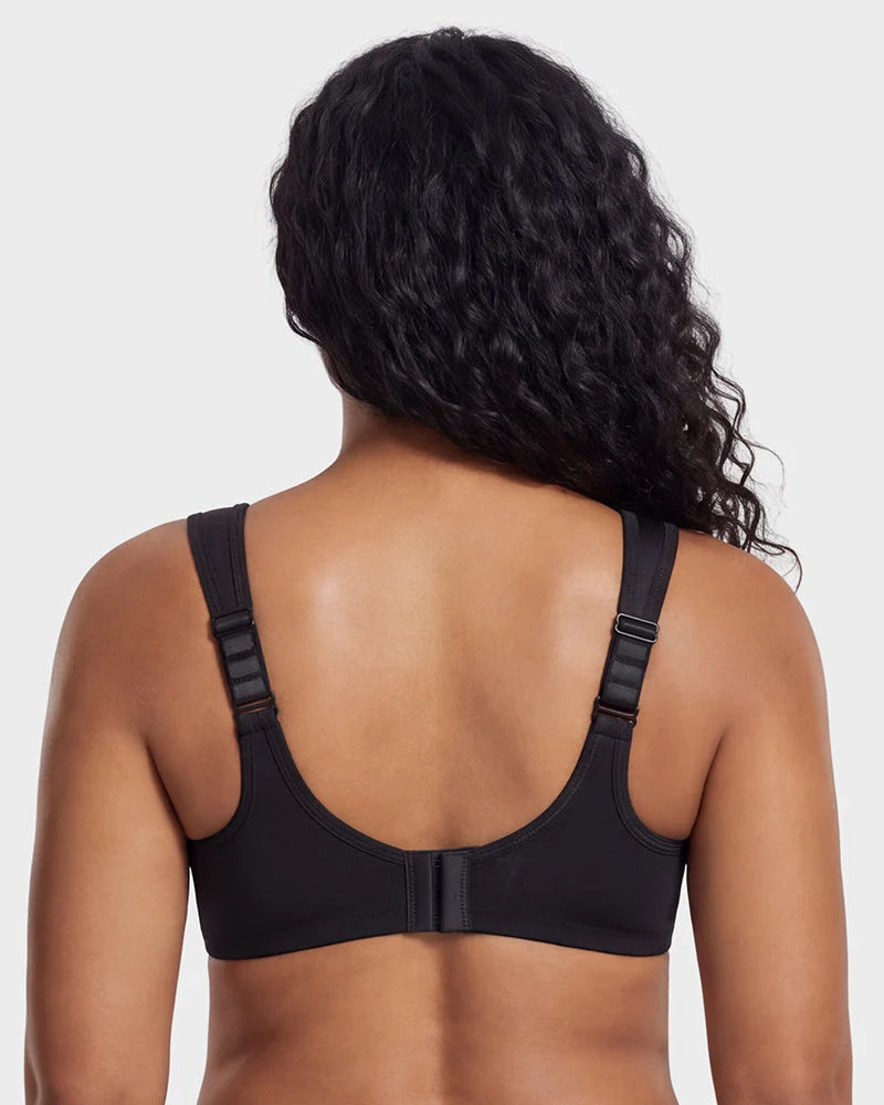 Sports Bra High-Impact Support External Underwire Breathable Mesh