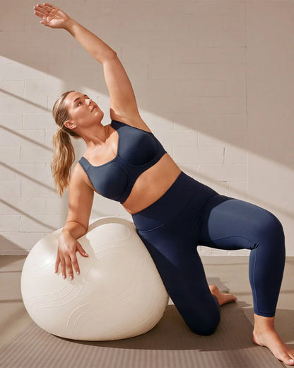 Sports Bra High-Impact Support External Underwire Breathable Mesh