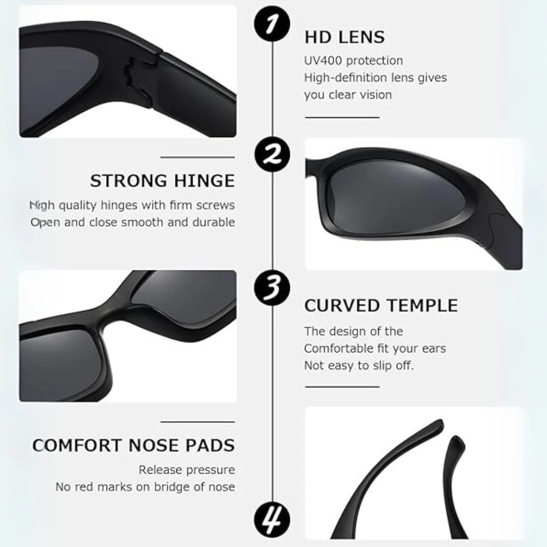 Sports Sunglasses Polarized UV400 Wrap-Around