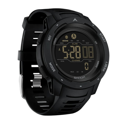 Sports Watch Digital Pedometer Waterproof 165 Ft Rubber Strap