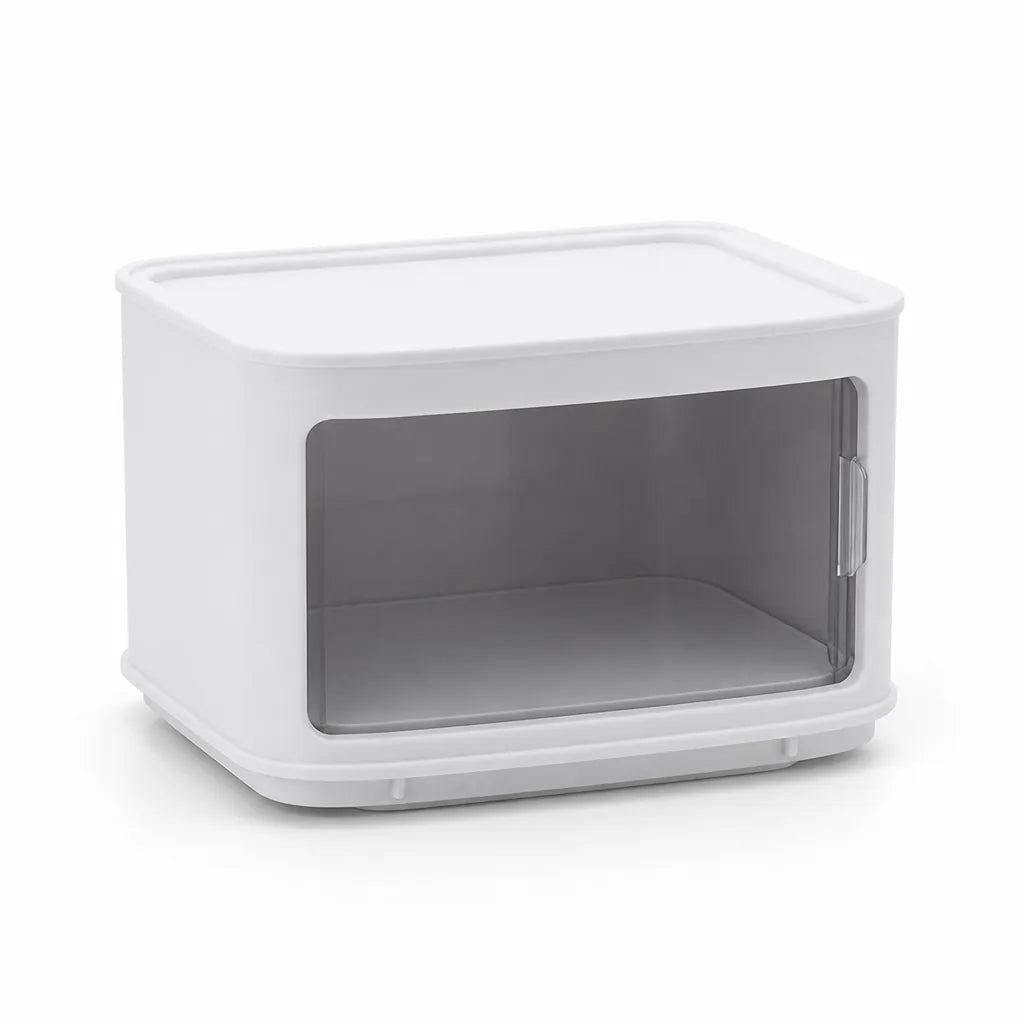 Stackable Food Storage Container With Dustproof Lid