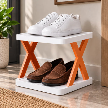 Stackable Shoe Rack Modular Tool-Free Space-Saving