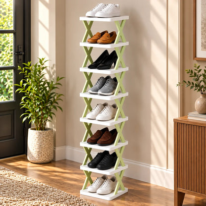 Stackable Shoe Rack Modular Tool-Free Space-Saving