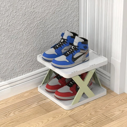 Stackable Shoe Rack Modular Tool-Free Space-Saving