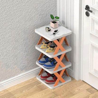 Stackable Shoe Rack Modular Tool-Free Space-Saving