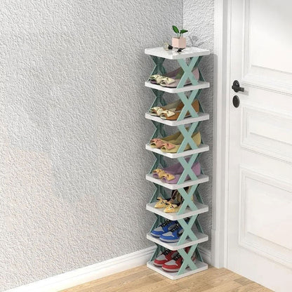Stackable Shoe Rack Modular Tool-Free Space-Saving