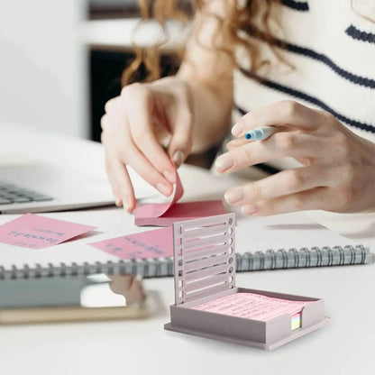 Sticky Note Organizer Compact ABS Writing Surface