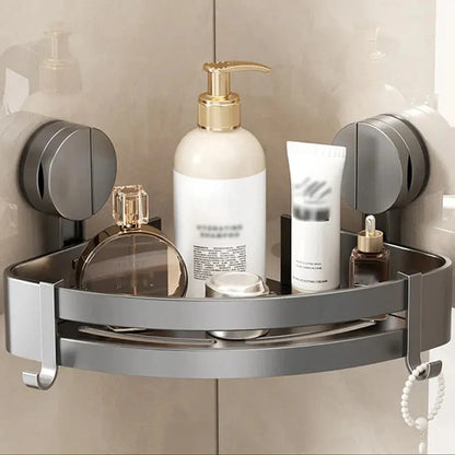 Storage Basket Aluminum Suction-Mount With Drainage Holes