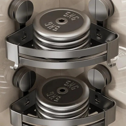Storage Basket Aluminum Suction-Mount With Drainage Holes