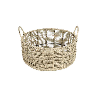 Storage Basket Handwoven Seagrass Sturdy Handles