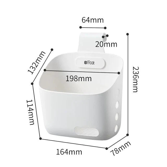 Storage Basket Wall-Mounted Stackable Plasticધાન