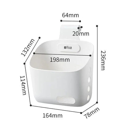 Storage Basket Wall-Mounted Stackable Plasticધાન