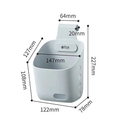 Storage Basket Wall-Mounted Stackable Plasticધાન