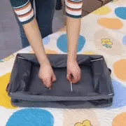 Storage Bin Foldable Stackable Reinforced Fabric Construction