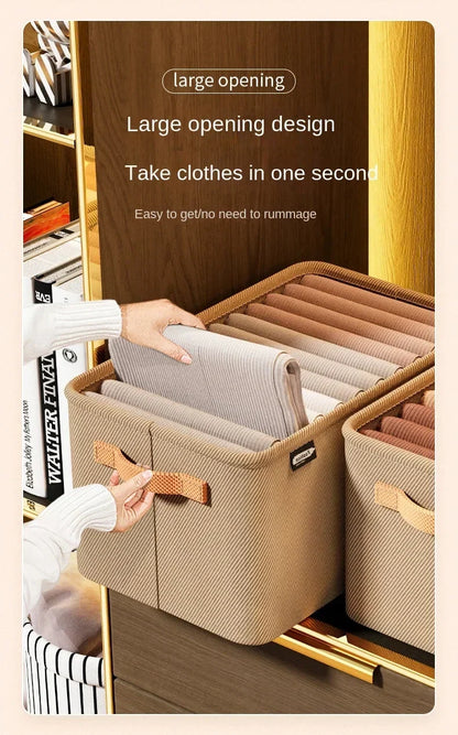 Storage Bin Foldable Stackable Reinforced Fabric Construction