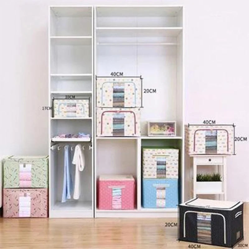 Storage Box Oxford Fabric Foldable Clear Window