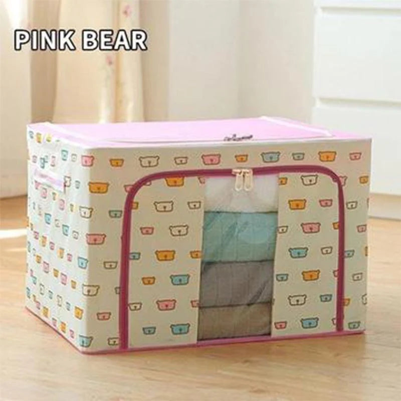 Storage Box Oxford Fabric Foldable Clear Window