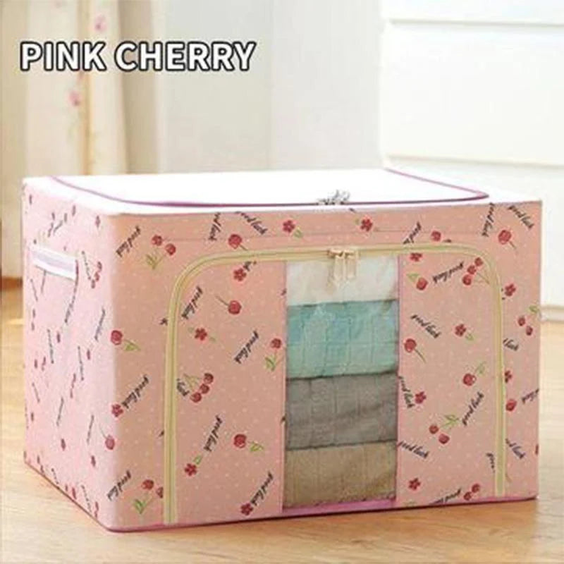 Storage Box Oxford Fabric Foldable Clear Window