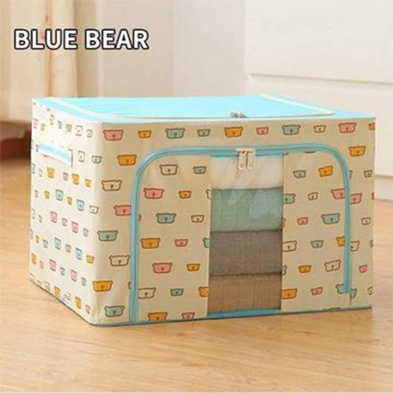 Storage Box Oxford Fabric Foldable Clear Window