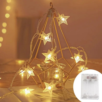 String Lights Star LED Battery & USB Indoor Outdoor