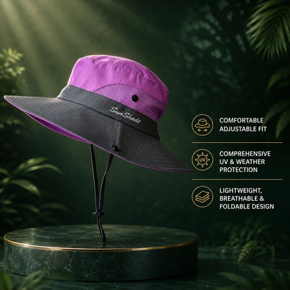 Sun Hat Wide-Brim Foldable UV Protection